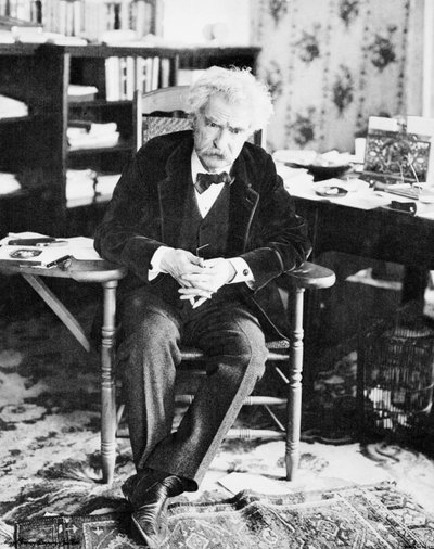 Portrait de Mark Twain (1835-1910) - American Photographer